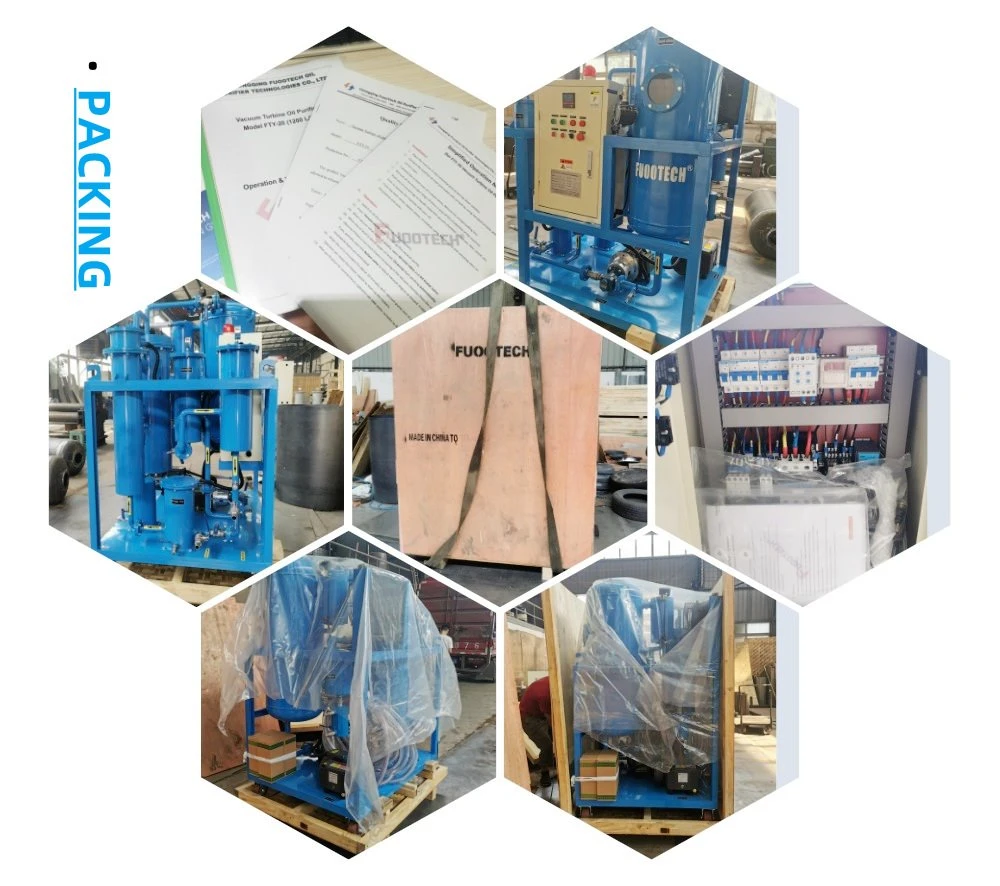 Packing FTY-20 Vacuum Turbine Oil Purifier Machine Packing FTY-20 Vacuum Turbine Oil Purifier Machine